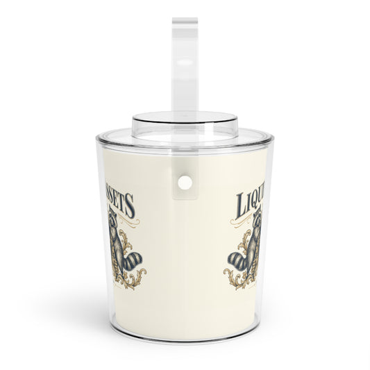 Liquid Assets — Ice Bucket with Tongs