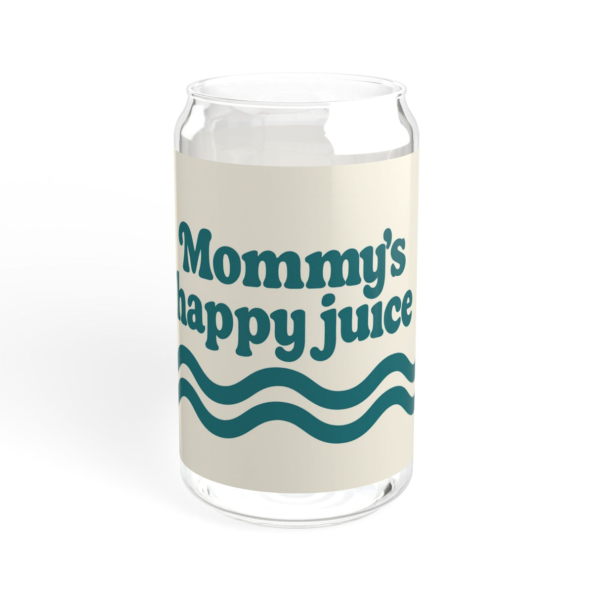 Mommy’s Happy Juice — 16oz Sipper Glass, Optional Lid & Straw