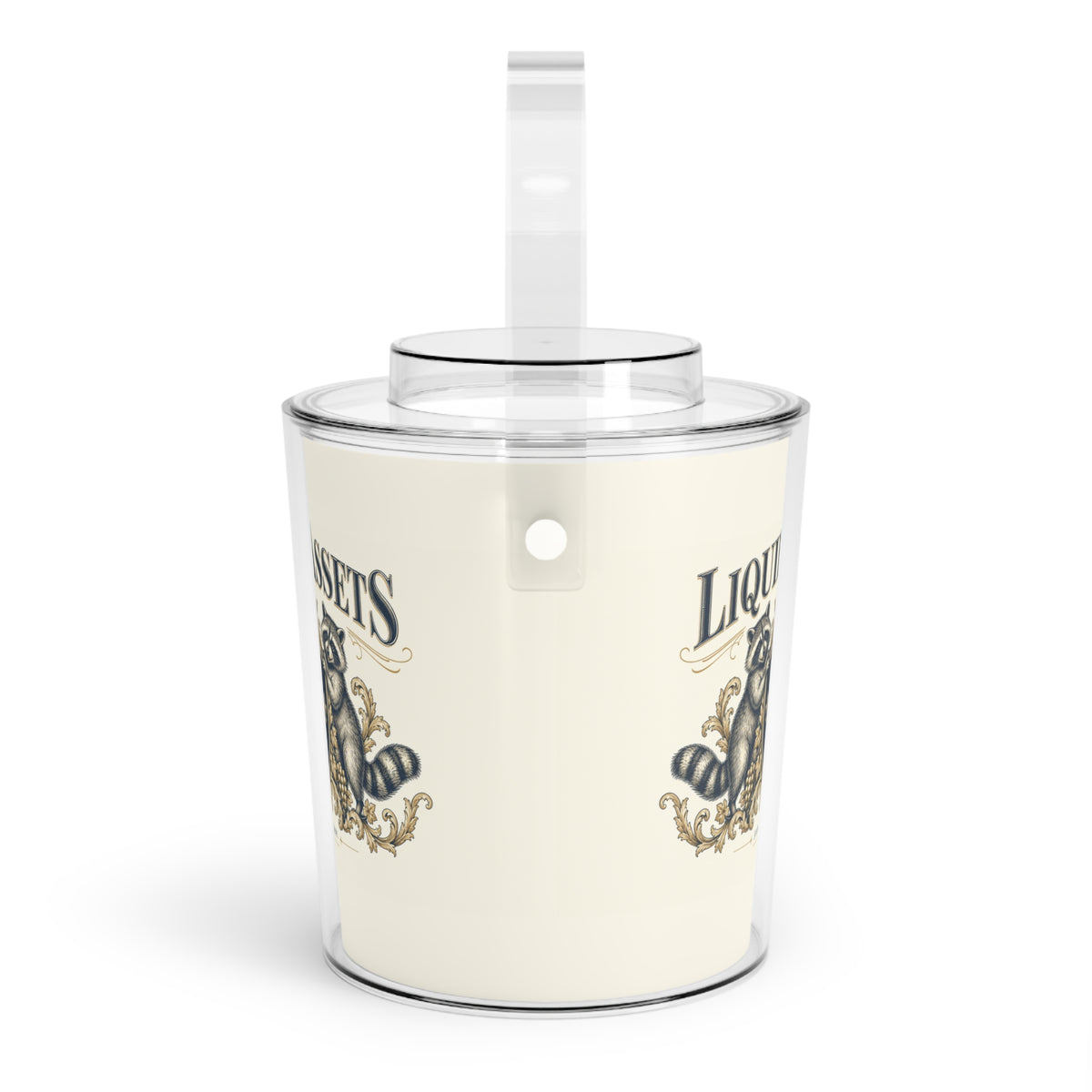 Liquid Assets — Ice Bucket with Tongs