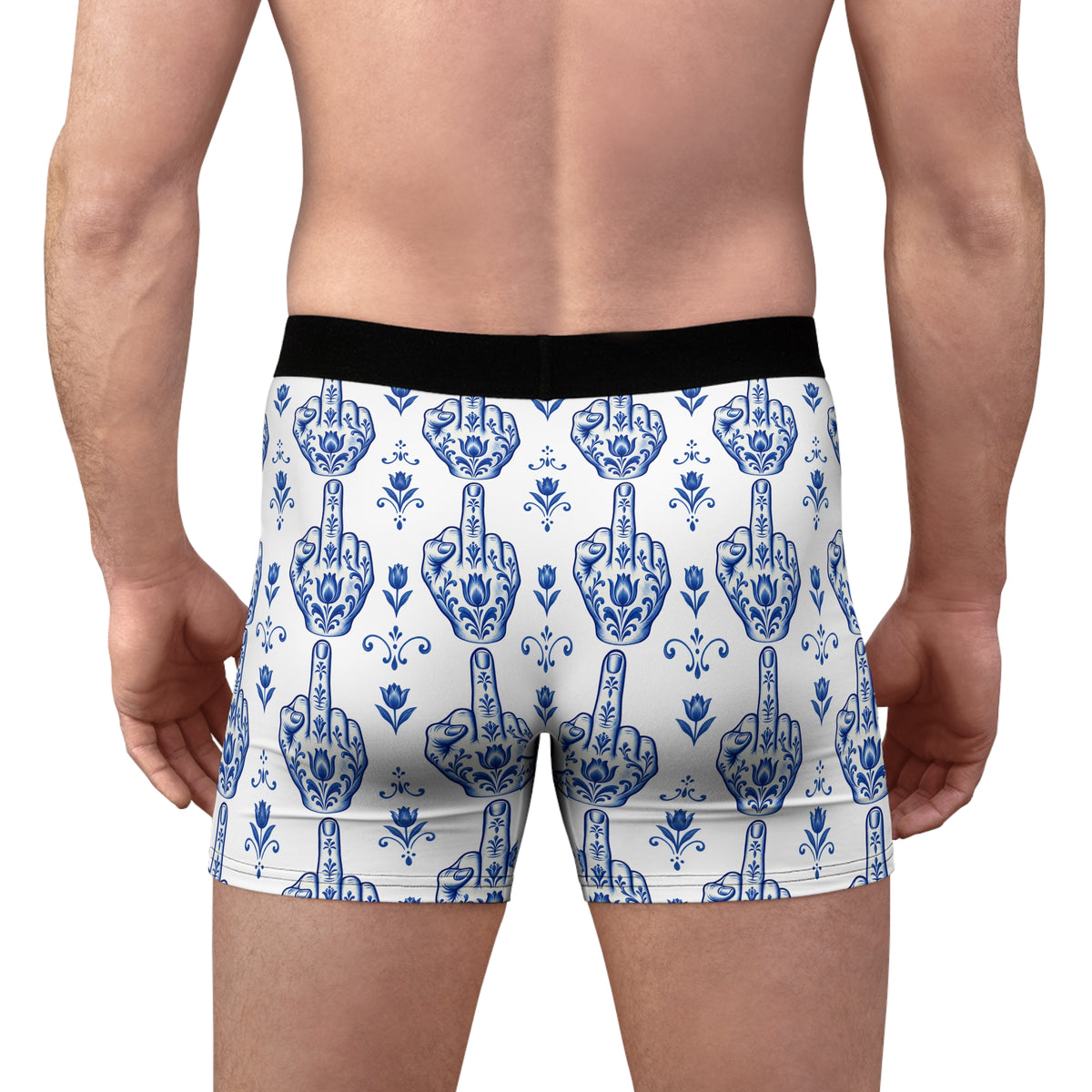 Fine China, Bad Manners — Porcelain-Pattern Boxer Briefs