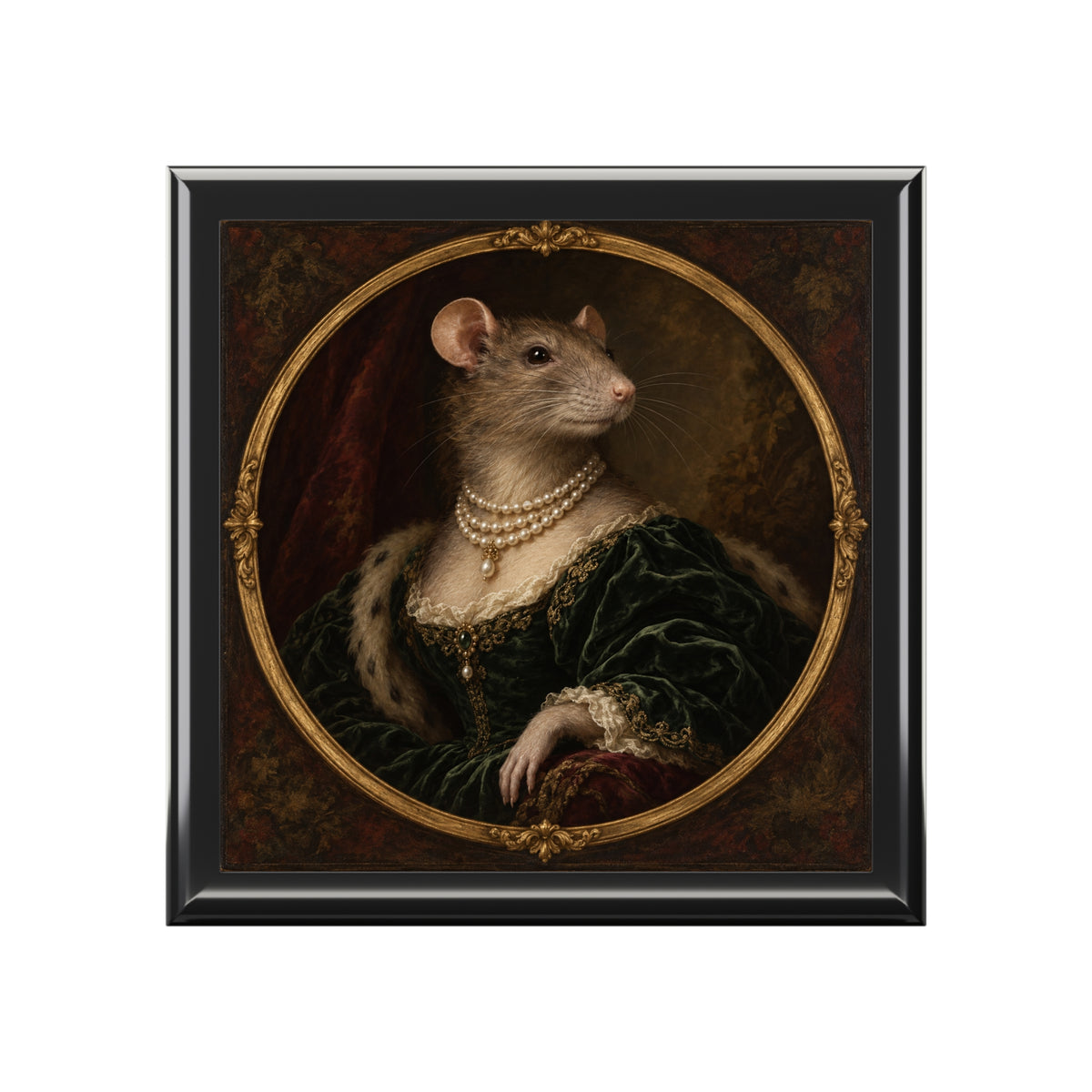 The Inheritance — Rat Portrait Jewelry Box