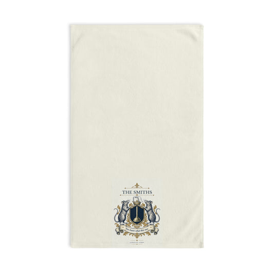 Personalized Heraldic Rats Hand Towel