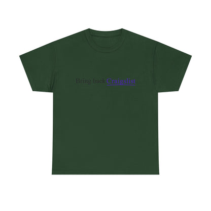 Bring Back Craigslist T‑Shirt — Retro Internet Logo Tee