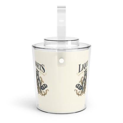 Liquid Assets — Ice Bucket with Tongs