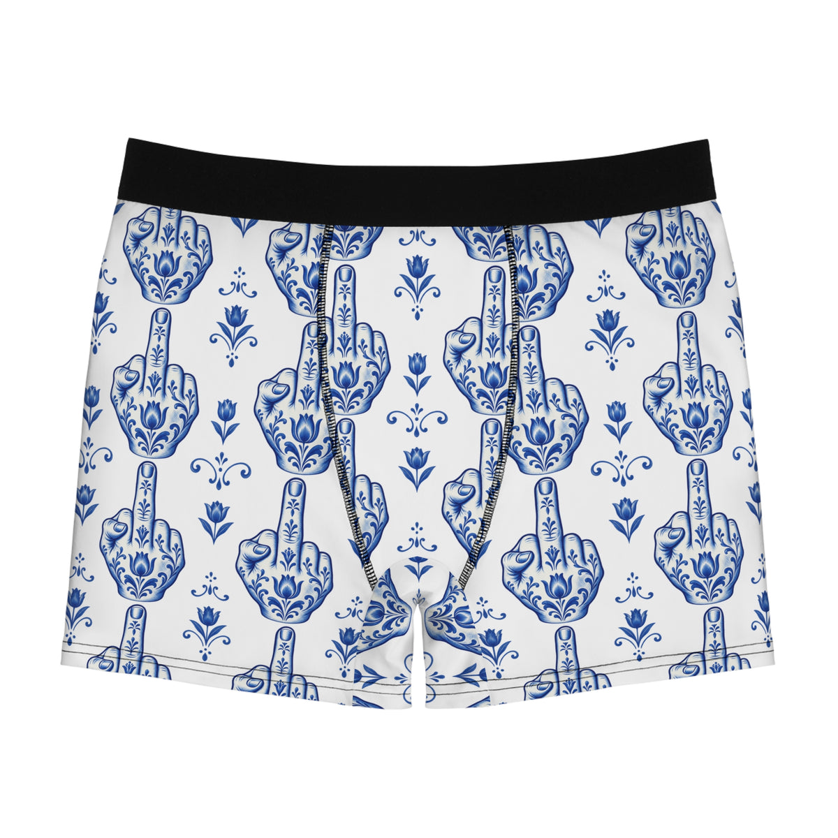 Fine China, Bad Manners — Porcelain-Pattern Boxer Briefs
