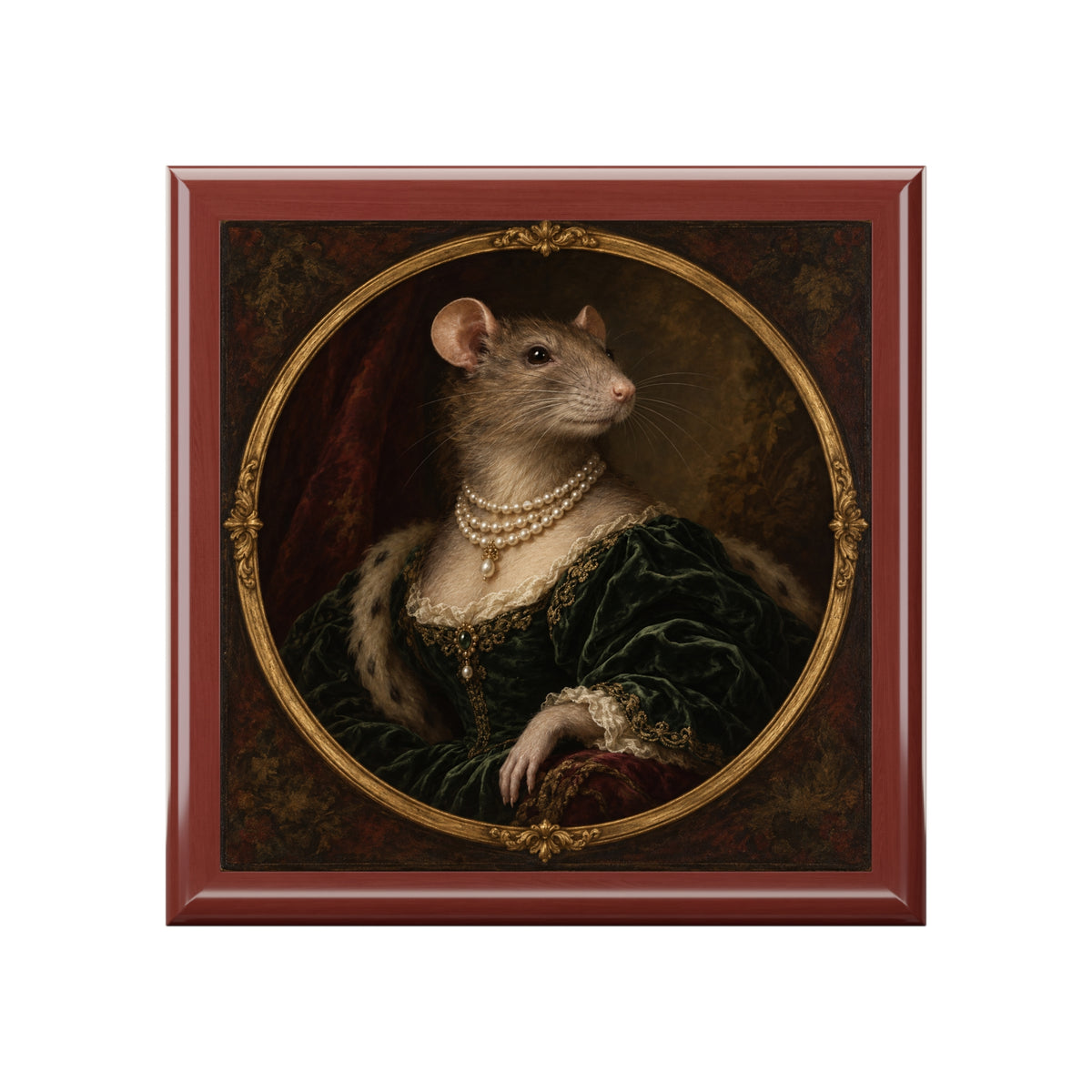 The Inheritance — Rat Portrait Jewelry Box