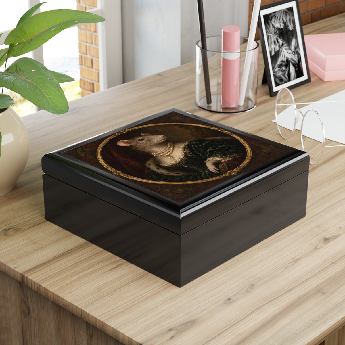 The Inheritance — Rat Portrait Jewelry Box