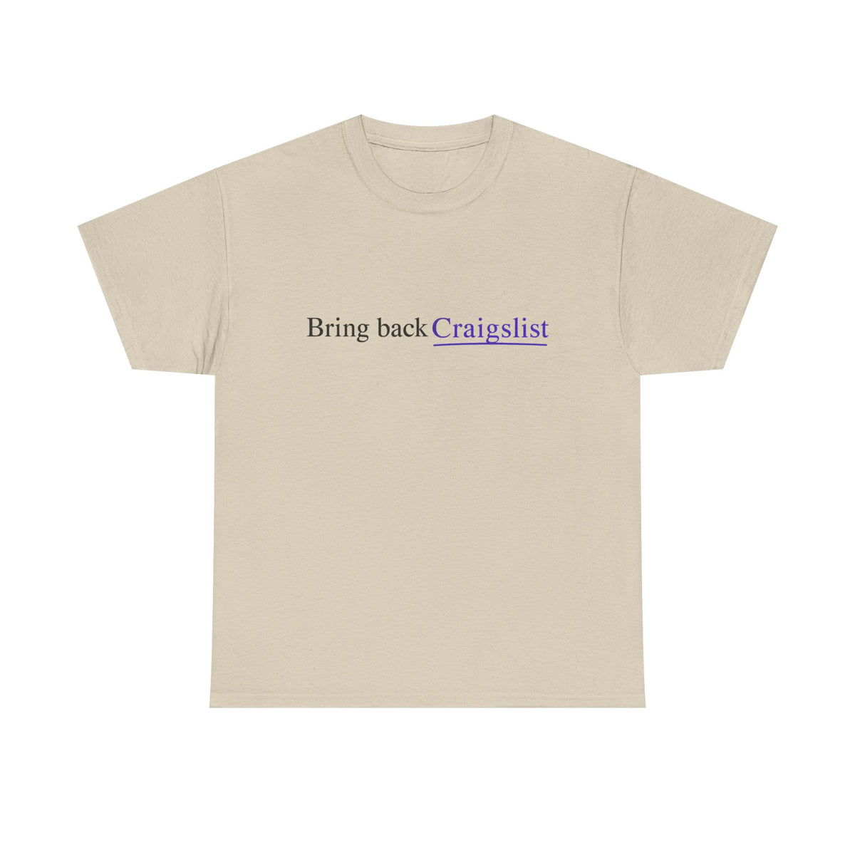 Bring Back Craigslist T‑Shirt — Retro Internet Logo Tee