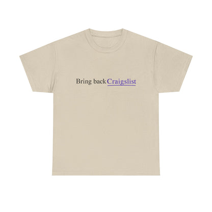 Bring Back Craigslist T‑Shirt — Retro Internet Logo Tee