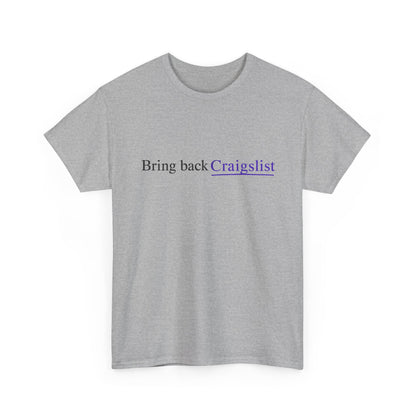 Bring Back Craigslist T‑Shirt — Retro Internet Logo Tee