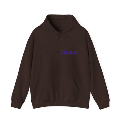 Hoodie - "Bring Back Craigslist" Minimalist Retro Logo Pullover
