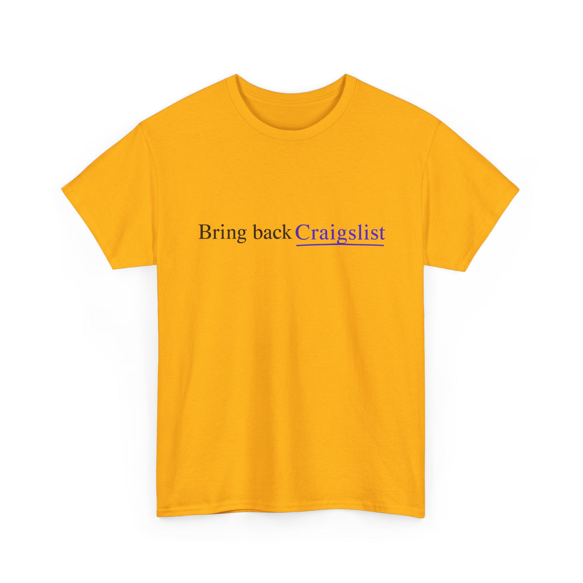 Bring Back Craigslist T‑Shirt — Retro Internet Logo Tee