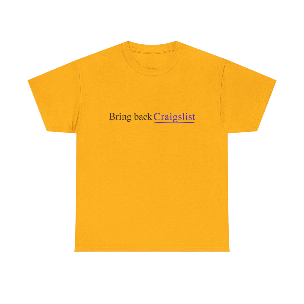 Bring Back Craigslist T‑Shirt — Retro Internet Logo Tee