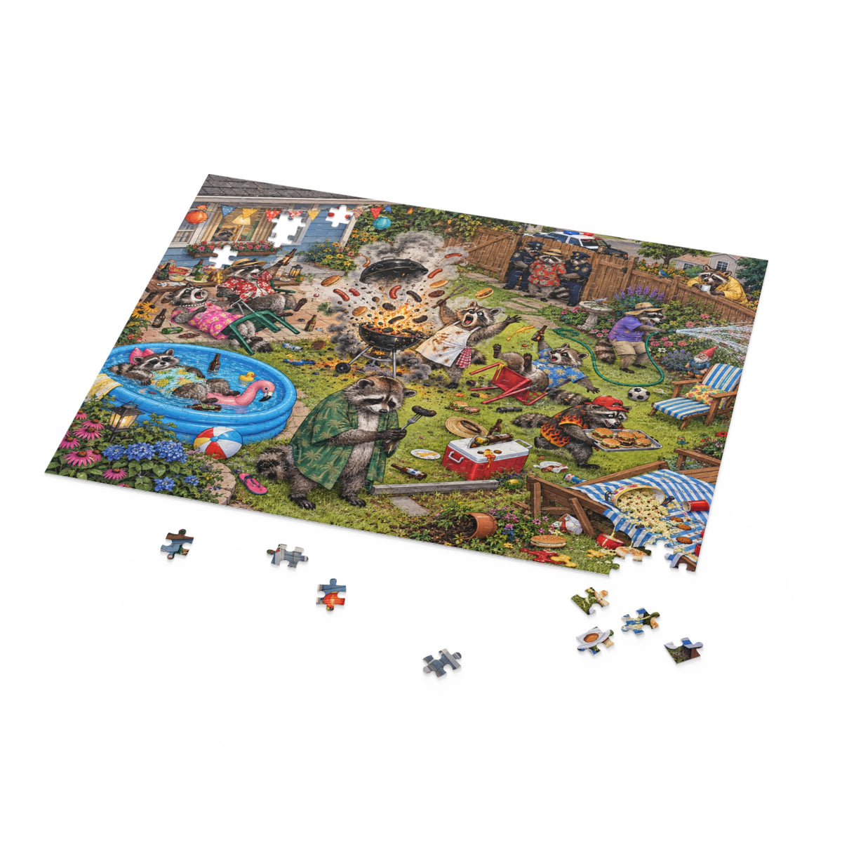 The Cookout Has Escalated — 500-Piece Raccoon Puzzle