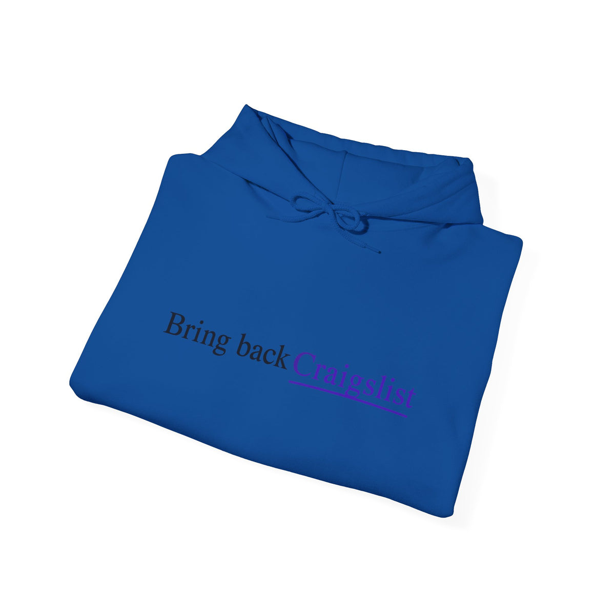 Hoodie - "Bring Back Craigslist" Minimalist Retro Logo Pullover