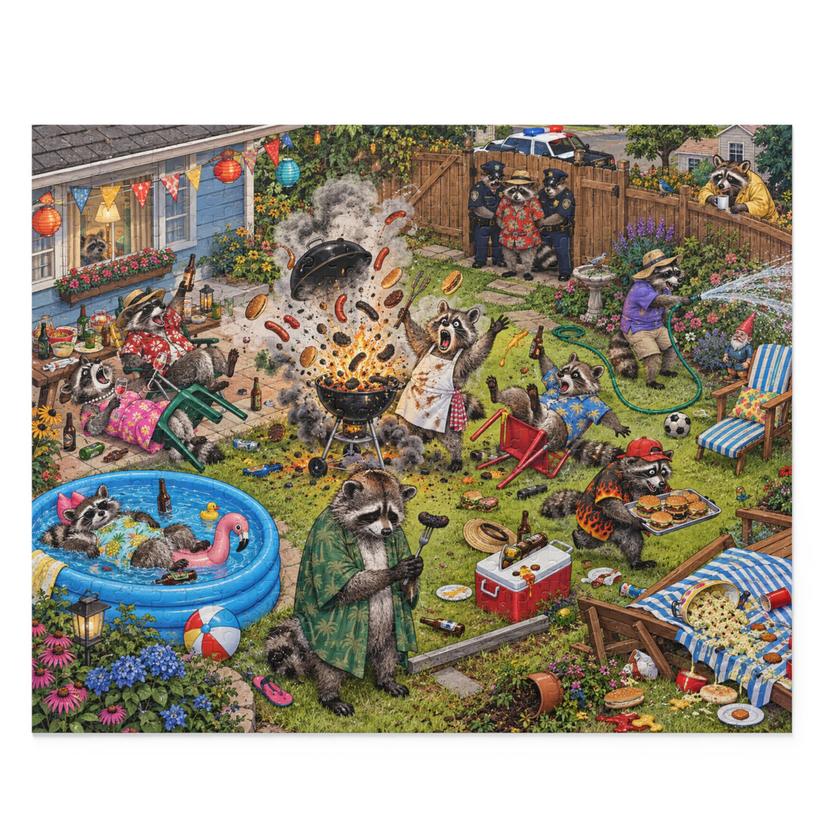 The Cookout Has Escalated — 500-Piece Raccoon Puzzle
