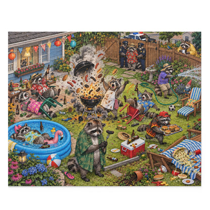 The Cookout Has Escalated — 500-Piece Raccoon Puzzle