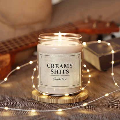 Creamy Shits Scented Soy Candle — 9oz Novelty Bathroom Candle