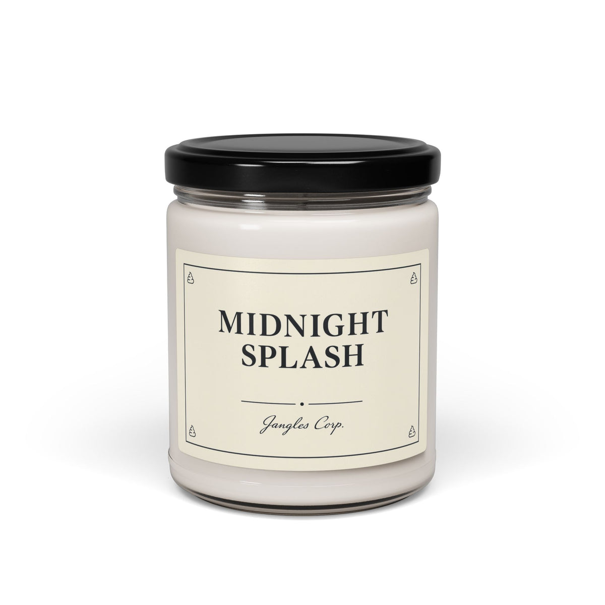 Midnight Splash Scented Soy Candle — 9oz Novelty Bathroom Candle