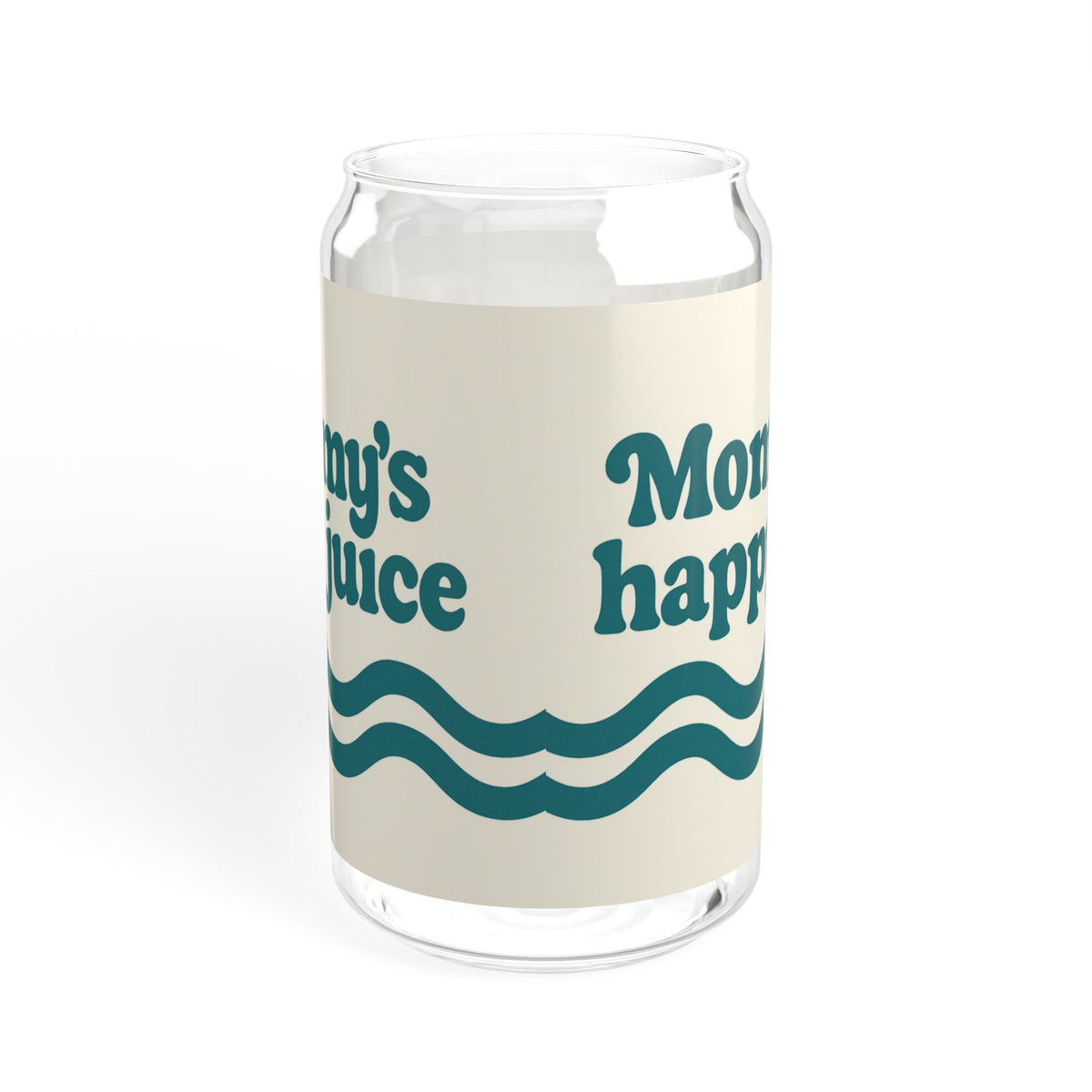 Mommy’s Happy Juice — 16oz Sipper Glass, Optional Lid & Straw