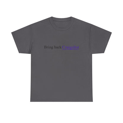 Bring Back Craigslist T‑Shirt — Retro Internet Logo Tee