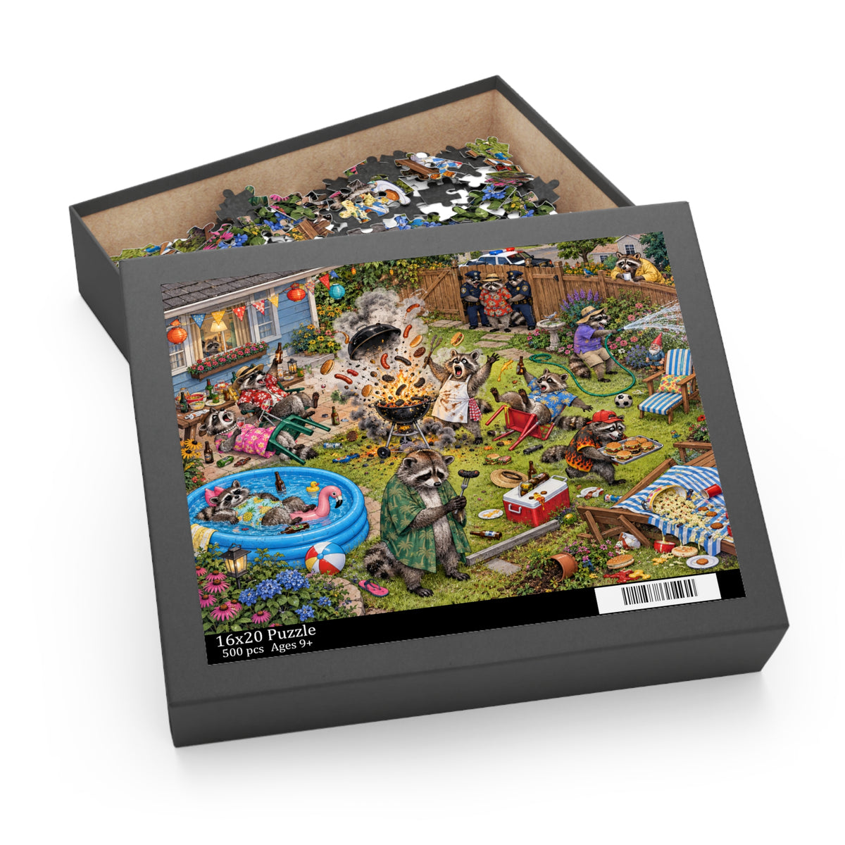 The Cookout Has Escalated — 500-Piece Raccoon Puzzle