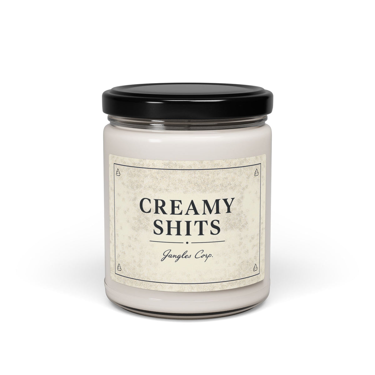 Creamy Shits Scented Soy Candle — 9oz Novelty Bathroom Candle