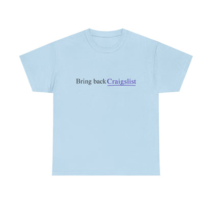 Bring Back Craigslist T‑Shirt — Retro Internet Logo Tee