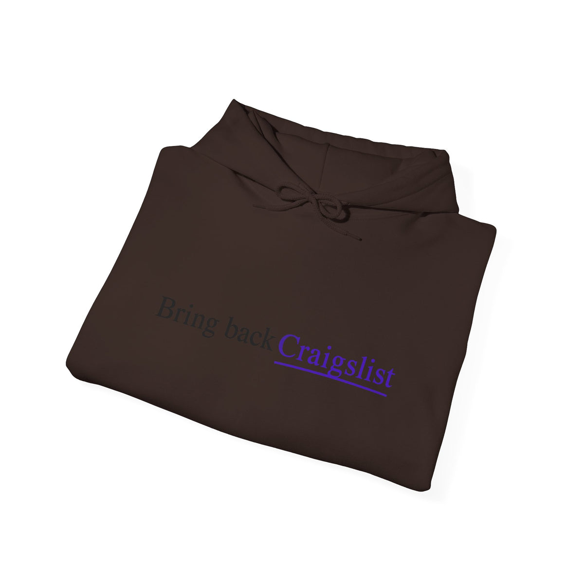 Hoodie - "Bring Back Craigslist" Minimalist Retro Logo Pullover