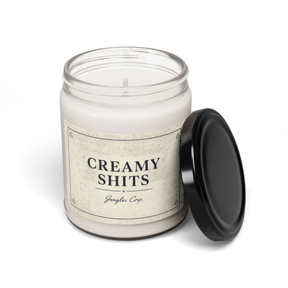 Creamy Shits Scented Soy Candle — 9oz Novelty Bathroom Candle