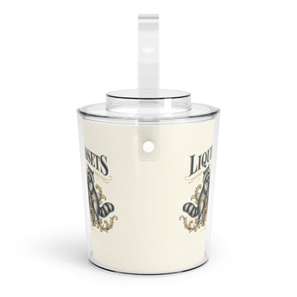 Liquid Assets — Ice Bucket with Tongs