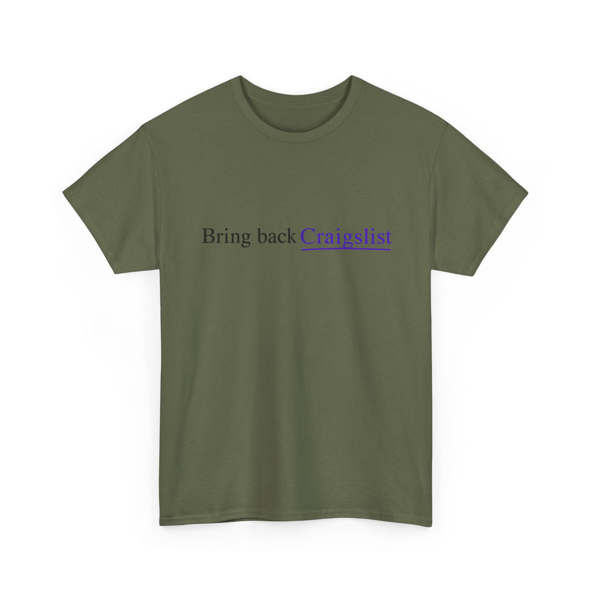 Bring Back Craigslist T‑Shirt — Retro Internet Logo Tee