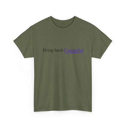 Bring Back Craigslist T‑Shirt — Retro Internet Logo Tee