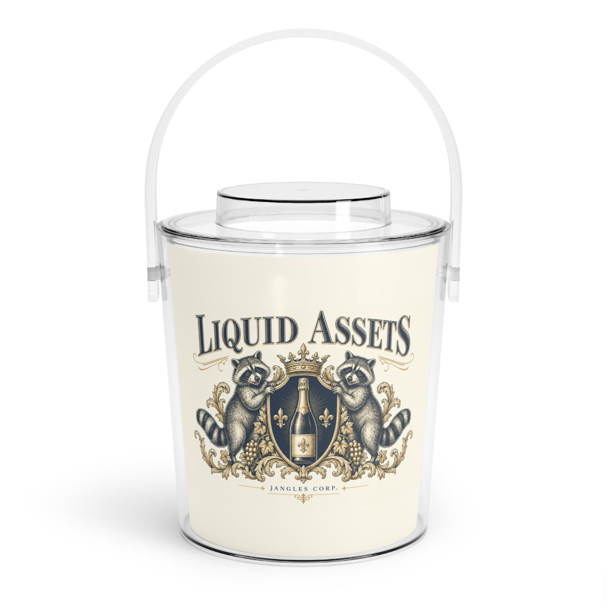 Liquid Assets — Ice Bucket with Tongs