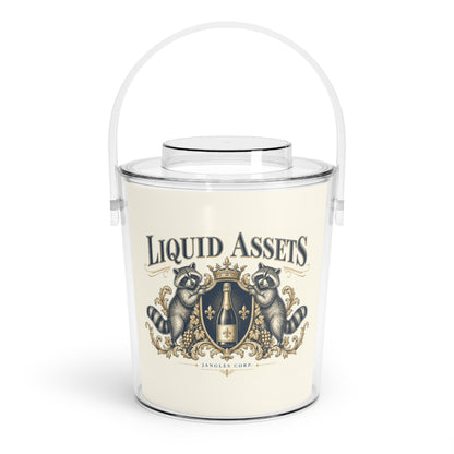 Liquid Assets — Ice Bucket with Tongs