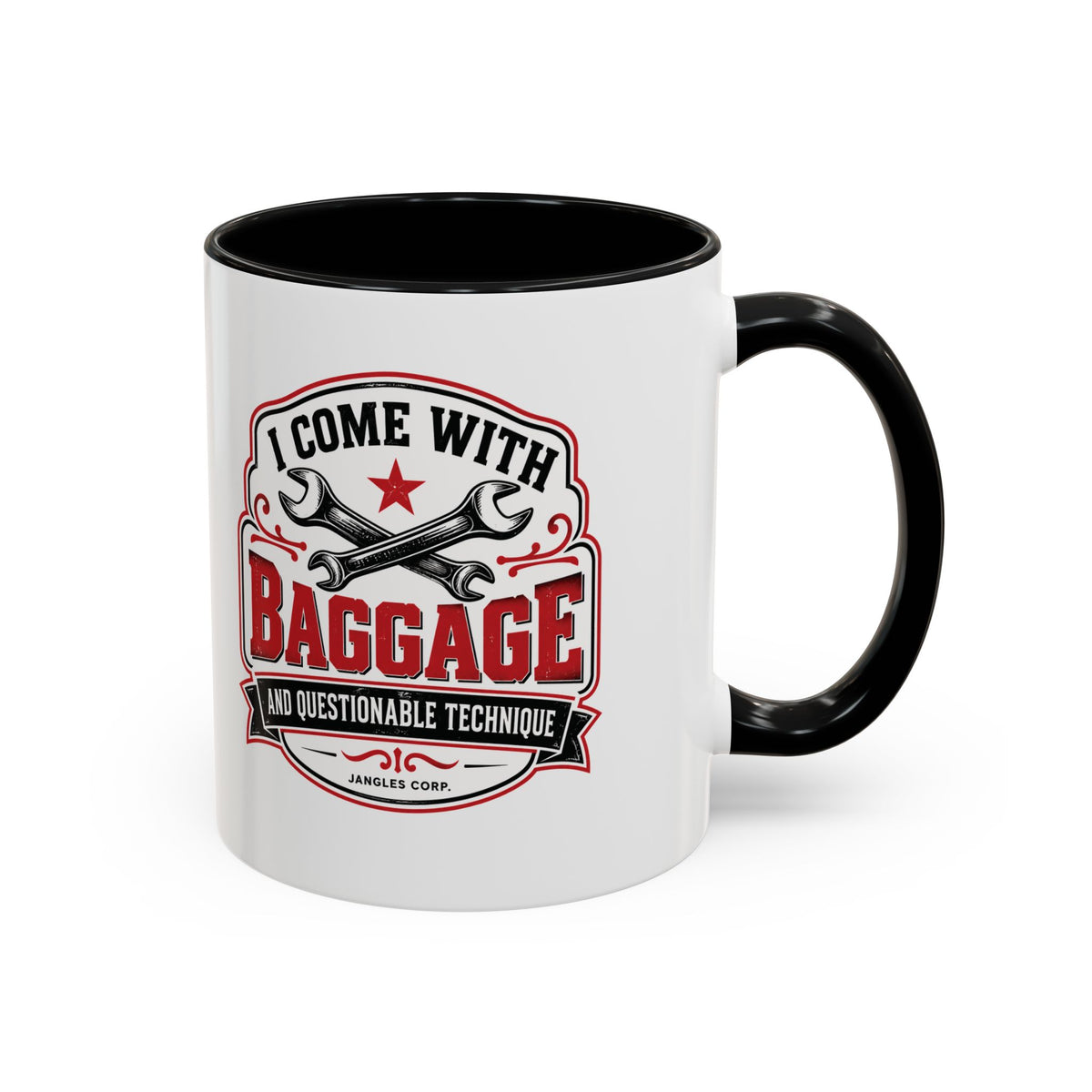 Baggage & Questionable Technique — 11oz Accent Mug