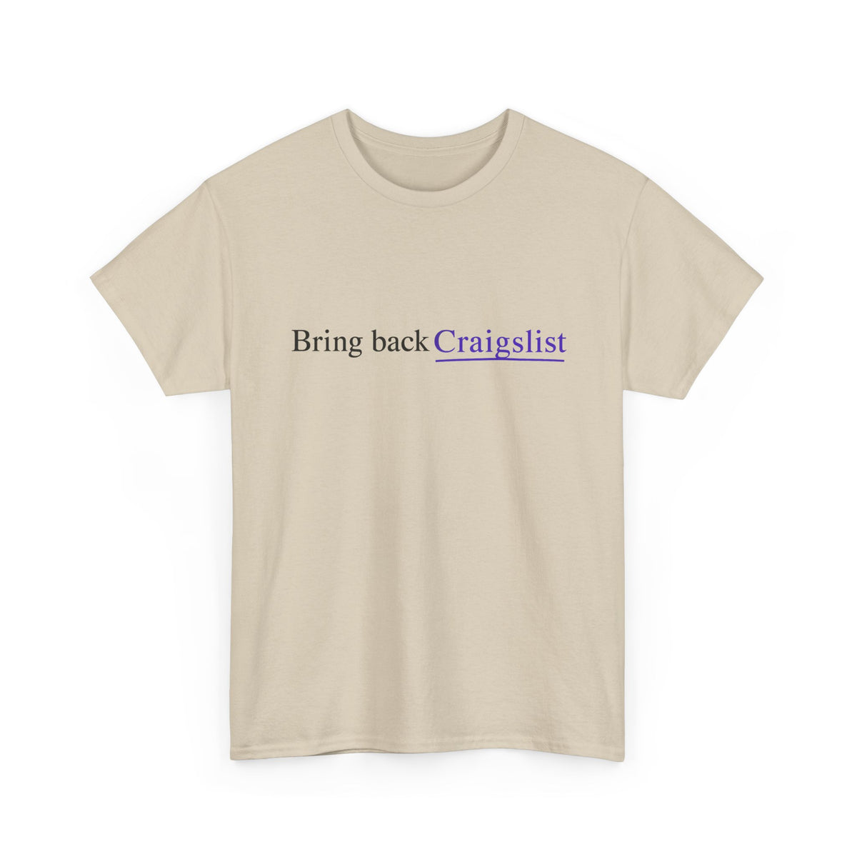 Bring Back Craigslist T‑Shirt — Retro Internet Logo Tee