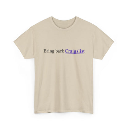 Bring Back Craigslist T‑Shirt — Retro Internet Logo Tee