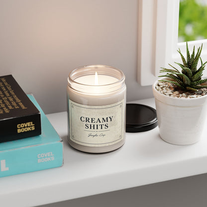 Creamy Shits Scented Soy Candle — 9oz Novelty Bathroom Candle