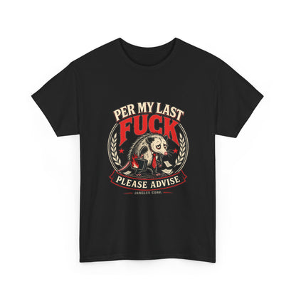 Per My Last Fuck — Possum Graphic Tee