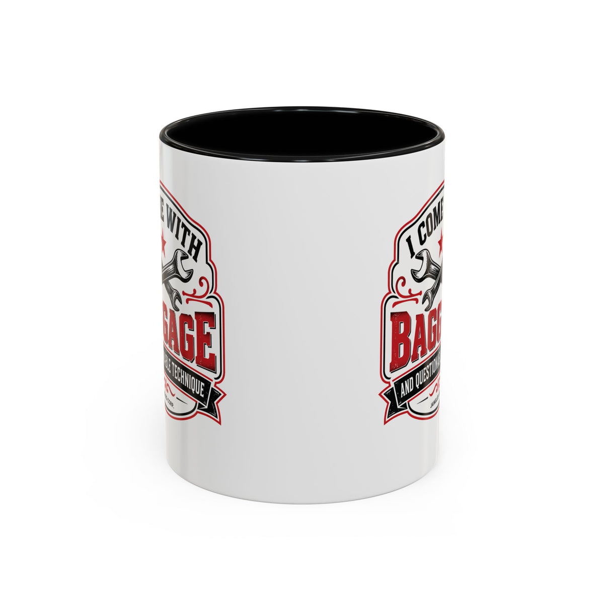 Baggage & Questionable Technique — 11oz Accent Mug