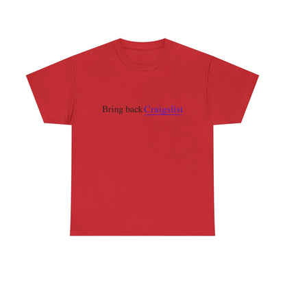 Bring Back Craigslist T‑Shirt — Retro Internet Logo Tee