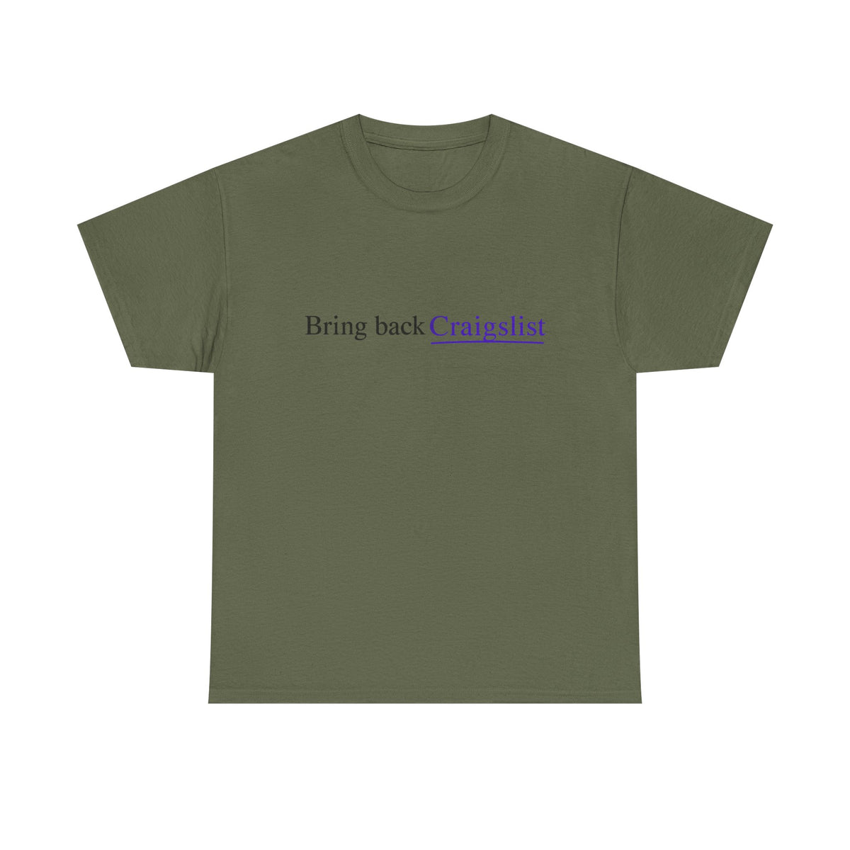 Bring Back Craigslist T‑Shirt — Retro Internet Logo Tee