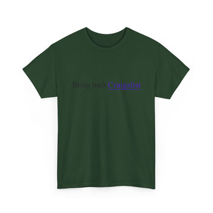Bring Back Craigslist T‑Shirt — Retro Internet Logo Tee