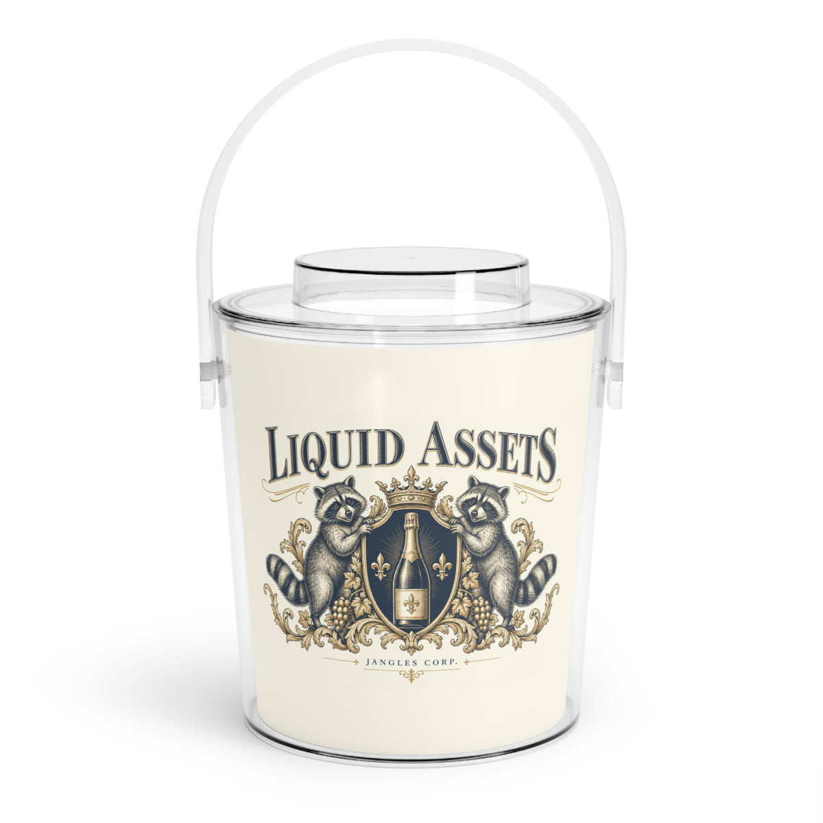 Liquid Assets — Ice Bucket with Tongs