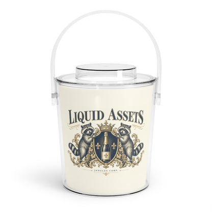 Liquid Assets — Ice Bucket with Tongs