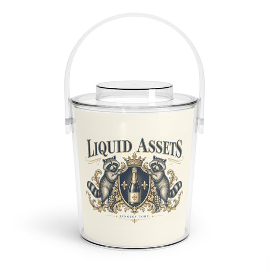 Liquid Assets — Ice Bucket with Tongs
