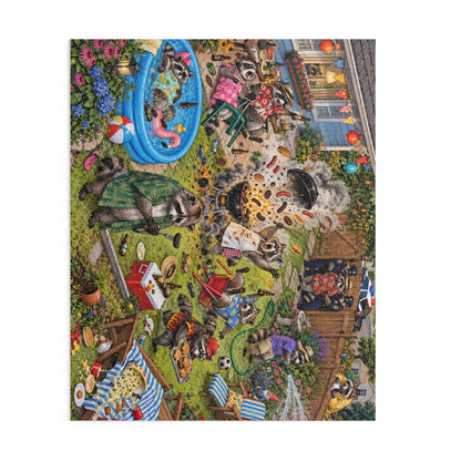 The Cookout Has Escalated — 500-Piece Raccoon Puzzle