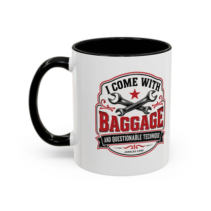 Baggage & Questionable Technique — 11oz Accent Mug